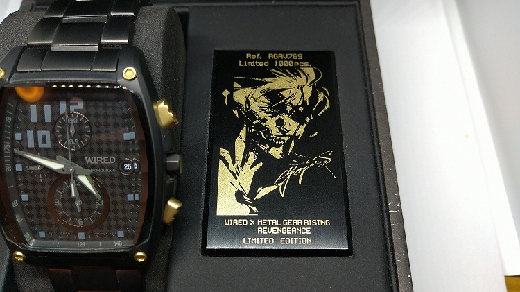 ファクトリーアウトレット WIRED × METAL GEAR RISING 腕時計 ad